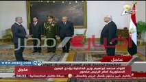 محلب والسيسي وإبراهيم وباقي الوزراء يؤدون اليمين الدستورية أمام الرئيس منصور