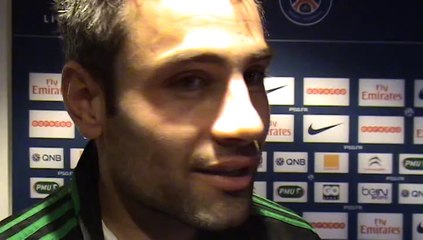 Loic Perrin revient en zone mixte sur la défaite de Saint Etienne contre le PSG (2-0)