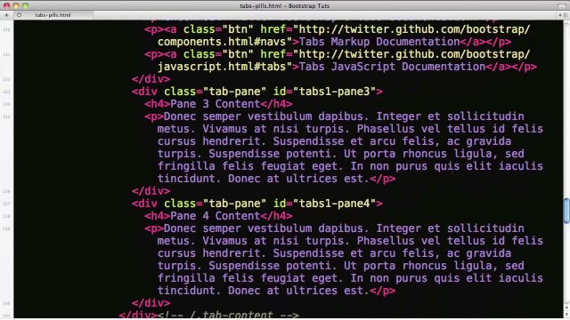 Twitter Bootstrap 101 Tabs and Pills
