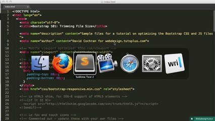 Twitter Bootstrap 101 Trimming File Size