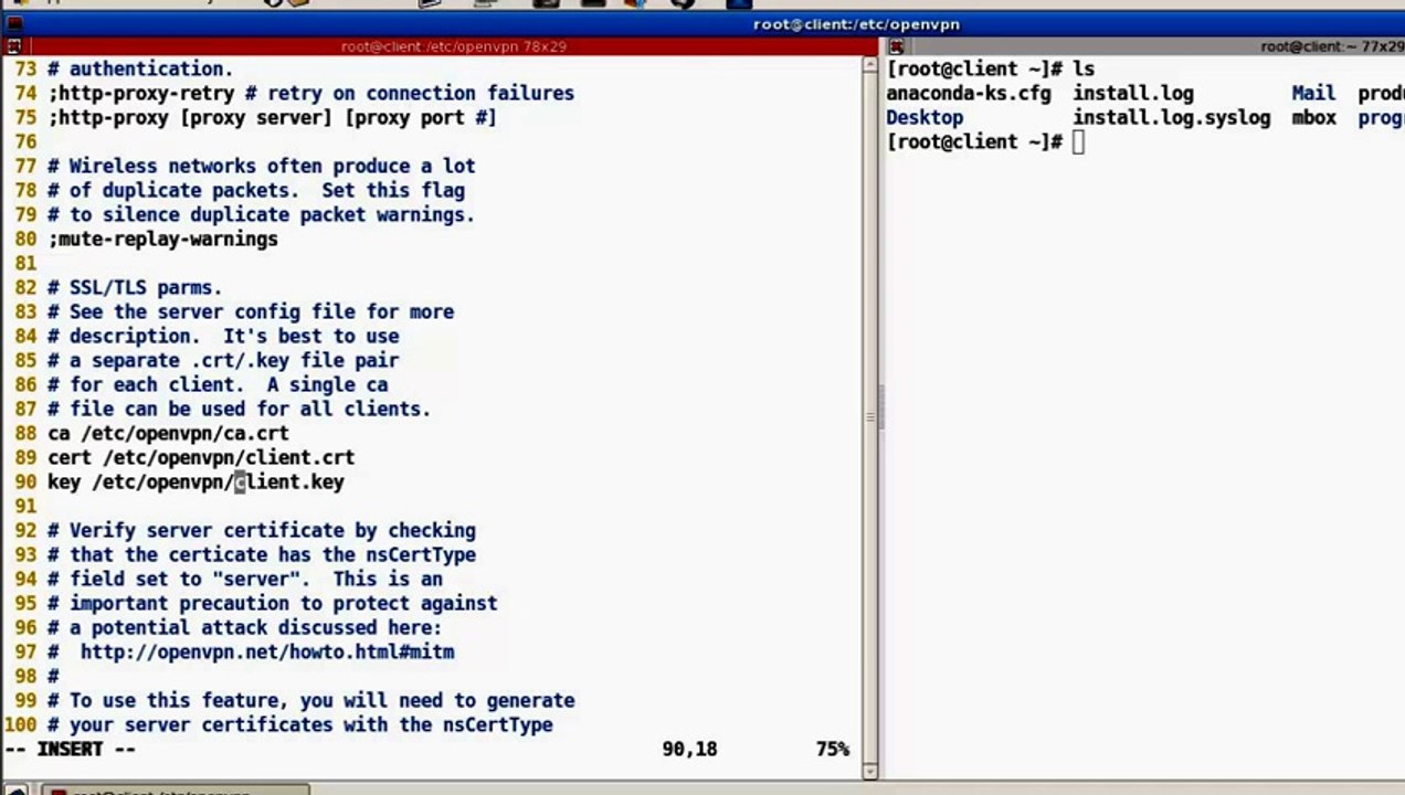 VPN Setup using OpenVPN on CentOS 6.3 - part 2_2 - YouTube