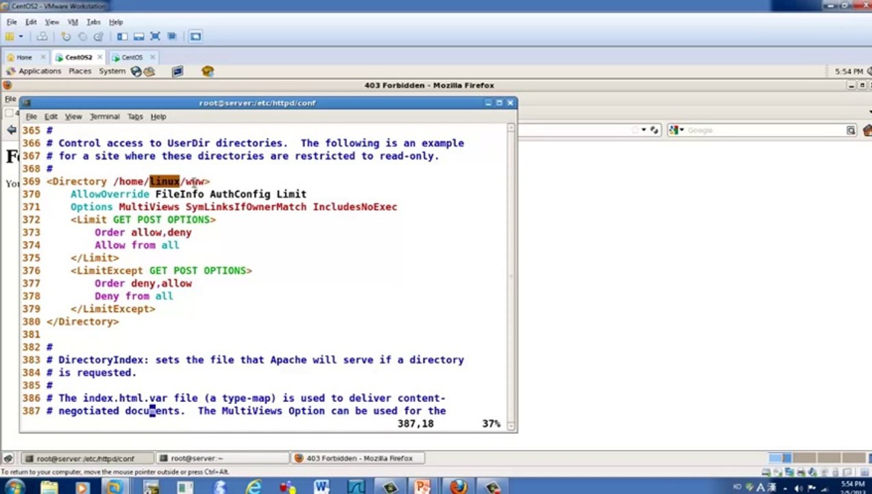 Webserver Setup using Apache on CentOS 5.8 - part 2-_4 - YouTube