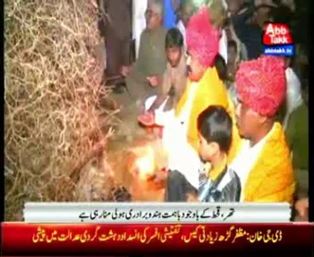 Hindus celebrate Holi in Tharparkar