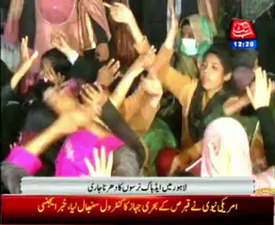 Ad hoc nurses continue protest for 7th day