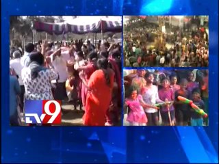 Holi celebrations in Hyderabad and Visakha