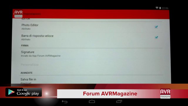 Forum AVRMagazine l'applicazione per Smarthone e Tablet Android - AVRMagazine.com