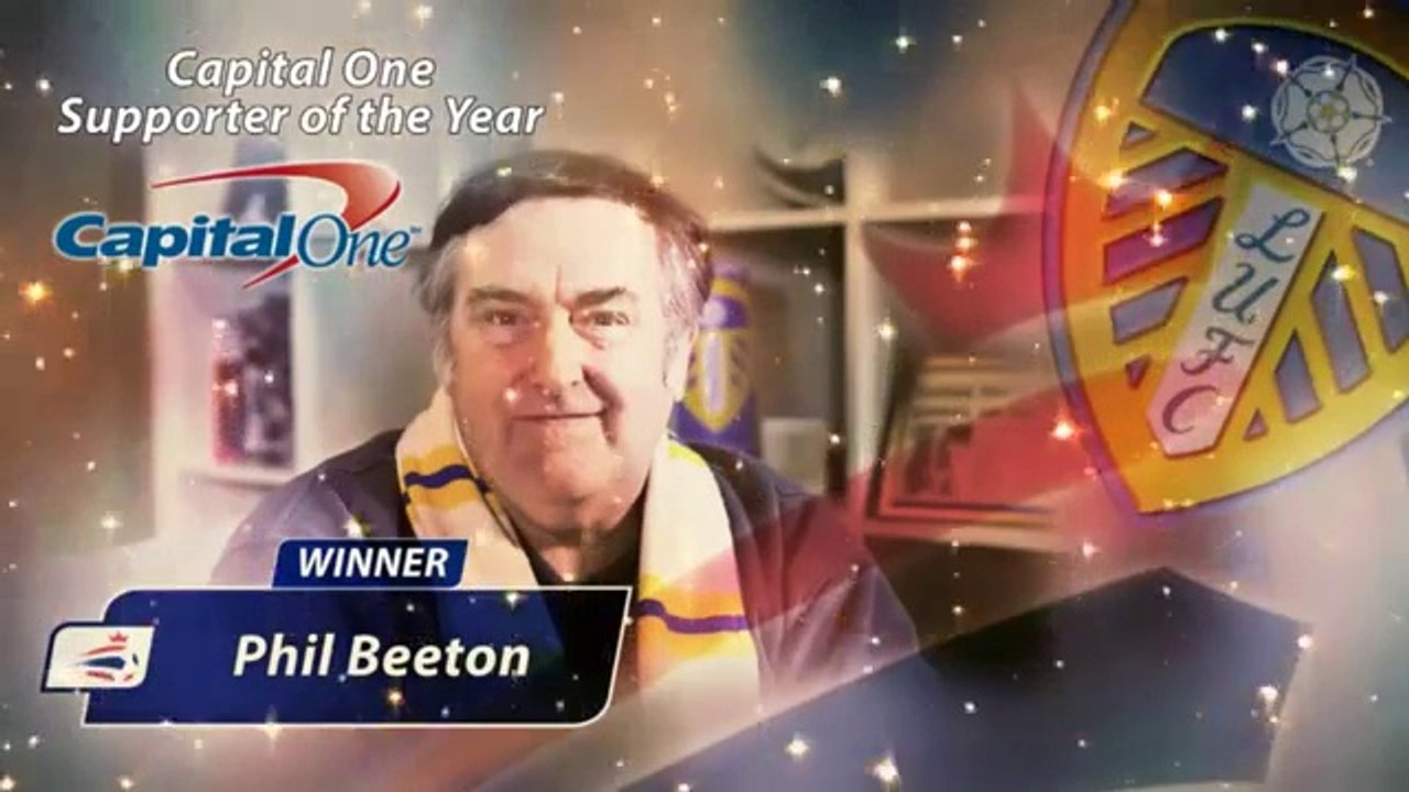 Leeds United Supporters Club member Phil Beeton - Football League's Supporter of the Year Award 2014 #LUFC #FLAwards