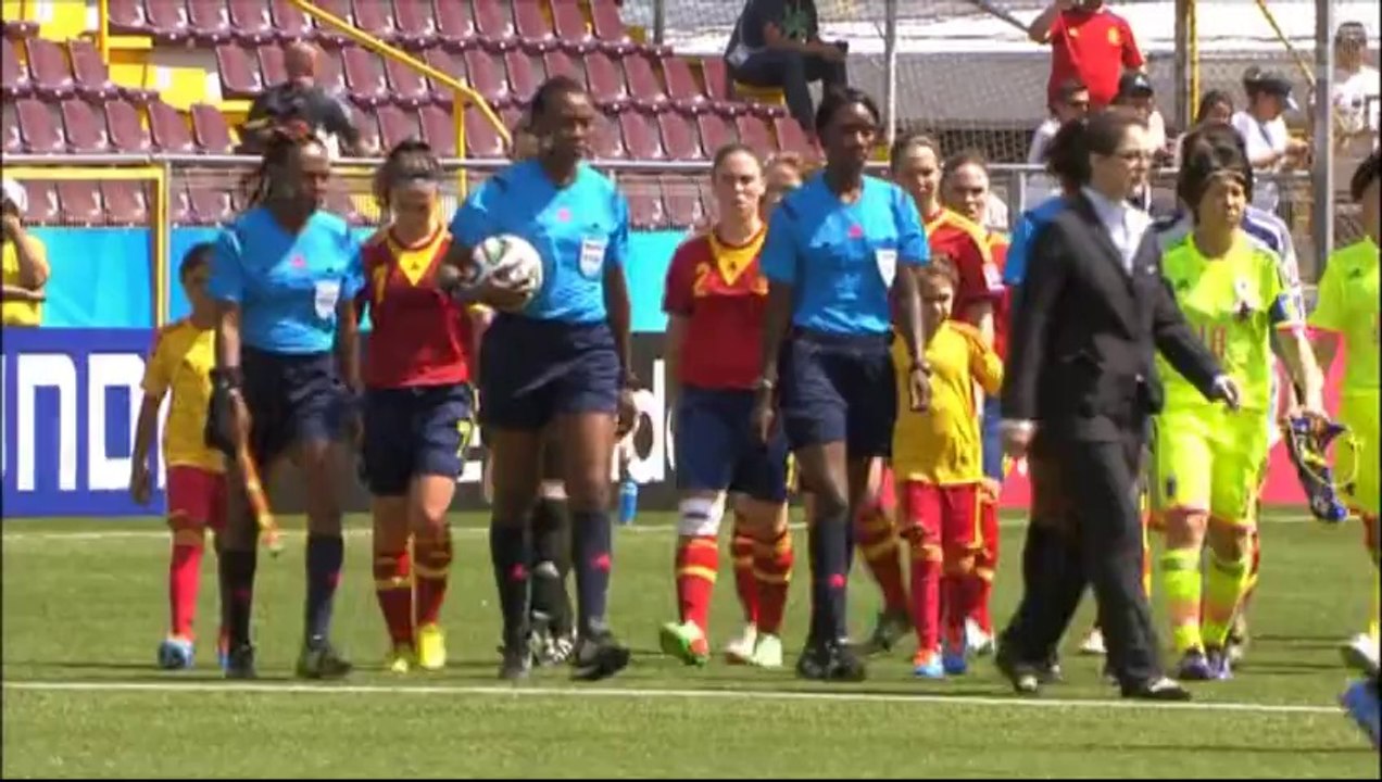 【サッカー】第4回U-17女子W杯2014 GL第1戦 日本（リトルなでしこ）2-0強豪・スペイン ハイライト