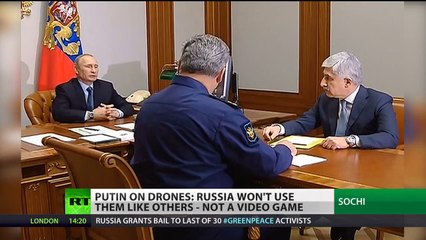 Putin on drones: Not a video game, Russia won't use them like others