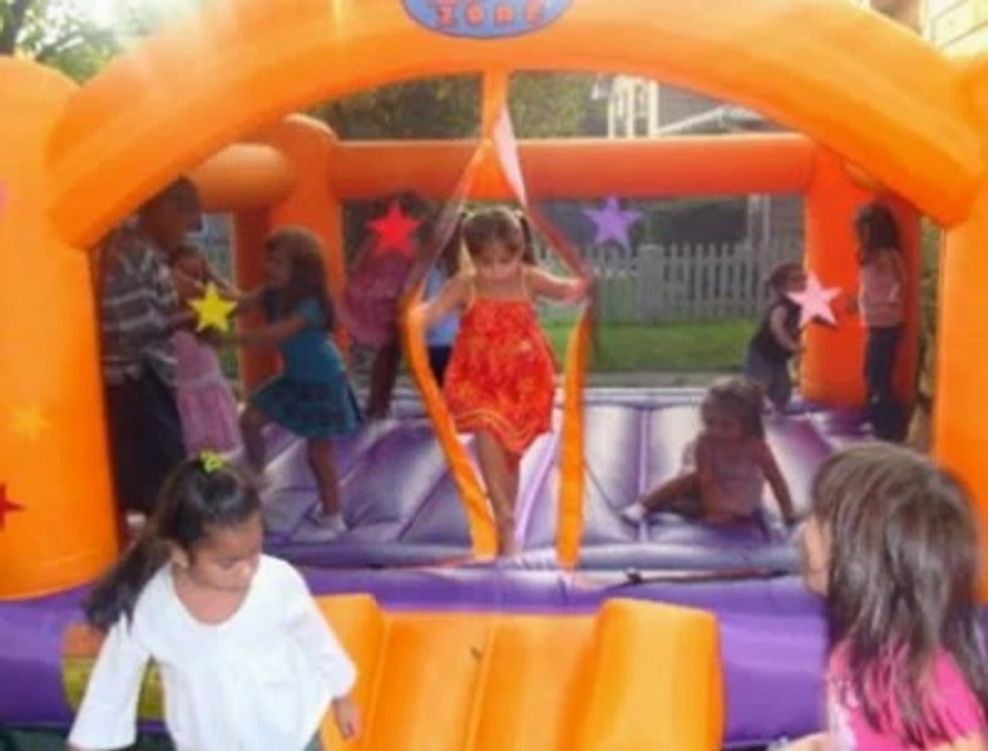 blast zone superstar inflatable party moonwalk