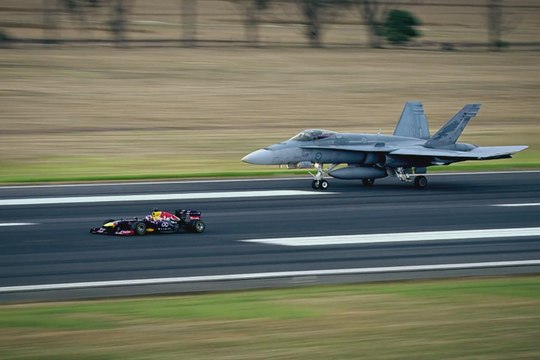 The Infiniti Red Bull Racing vs F/A-18 Hornet - Formula 1