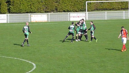 2ème but de Raymond ROBBE sur coup franc contre Villeneuve Saint-Germain