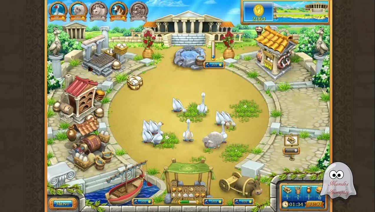 Farm Frenzy Ancient Rome - Gameplay - Chapter 1 (level 17) - HD (720p)