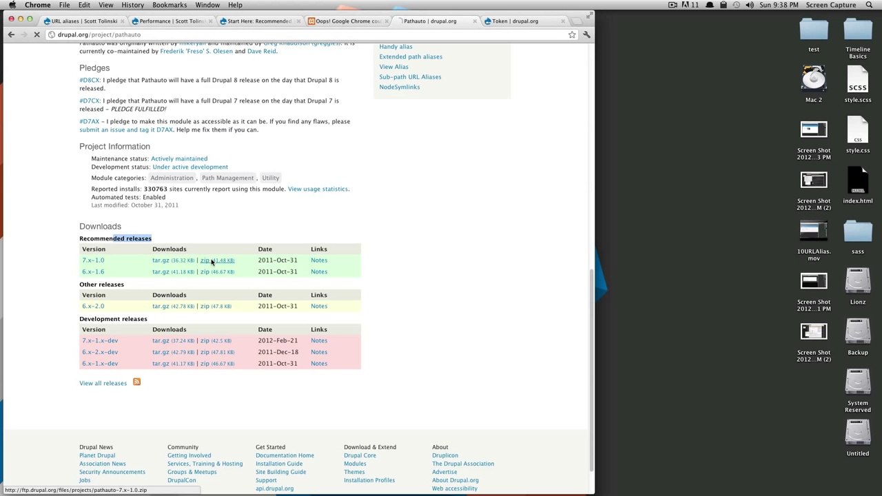 Drupal Tutorials #11 - Installing Your First Module - Pathauto