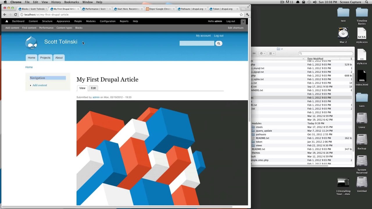 Drupal Tutorials #12 - An Introduction to Blocks
