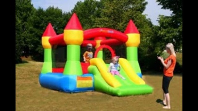 Bounceland Mega Castle Inflatable Bounce House Bouncer Review!