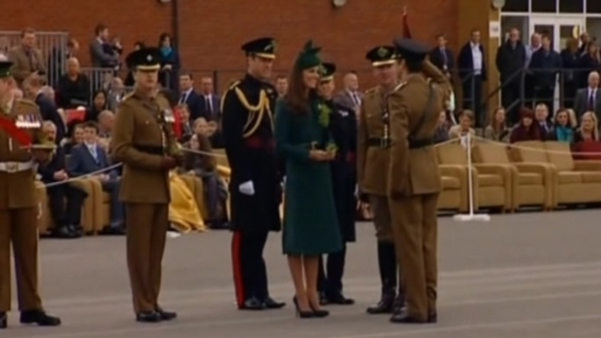 ⁣Duke and Duchess of Cambridge attend St Patrick's Day Parade