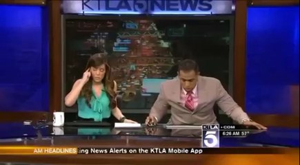 Séisme à Los Angeles : des présentateurs TV contraints de se cacher sous leur bureau