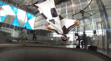 First Wingsuit Fly in a wind tunnel by Dani Roman