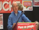 Présentation de la liste Place au peuple par Christine Calandra et Belkacem Merahi Liste Front de gauche aux Municipales 2014 St Etienne