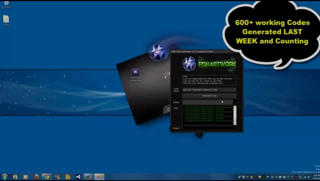PSN Code Generator (January 2014)