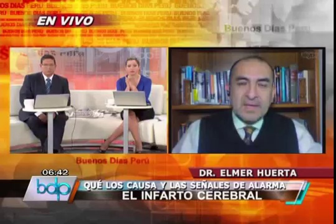 Dr. Elmer Huerta explica las causas y síntomas de un infarto cerebral