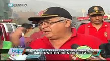 Cieneguilla: Incendio de medianas proporciones se registró en depósitos clandestinos