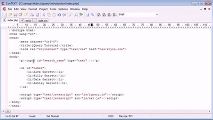 023 - Contains selector jQuery