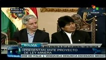 Evo Morales presenta anteproyecto de ley minera
