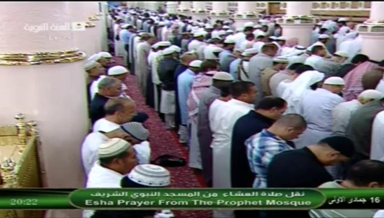 17th March 2014 Madeenah 'Isha led by Sheikh Qaasim