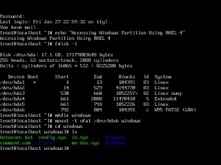 Accessing Windows Partiton In Rhel 4
