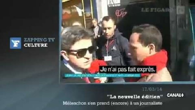 Zapping TV : Jean-Luc Mélenchon traite un journaliste d’ «abruti» et de «vermine»