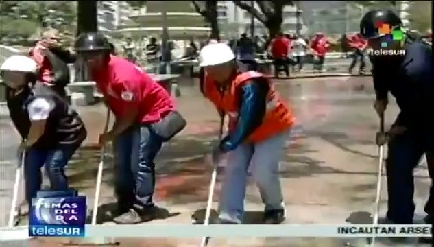 Gobierno de Venezuela libera Caracas de guarimbas opositoras