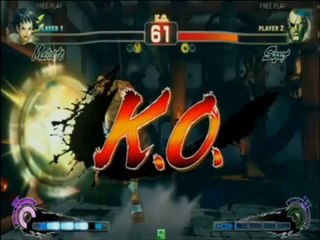 USF4_ HAITANI (MAKOTO) VS BONCHAN (SAGAT) - EXHIBITION MATCH(360P_HXMARCH 1403-14