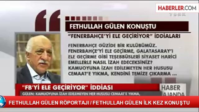 FETHULLAH GÜLEN RÖPORTAJI / FETHULLAH GÜLEN İLK KEZ KONUŞTU
