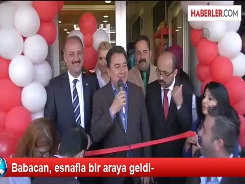 Babacan, esnafla bir araya geldi-