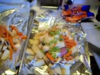 Cooking with Caleb  Let's make Hobo Dinners[240P]