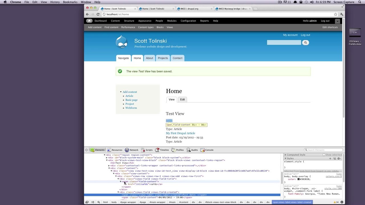 Drupal Tutorials #27 - Views - Formats & Pagers