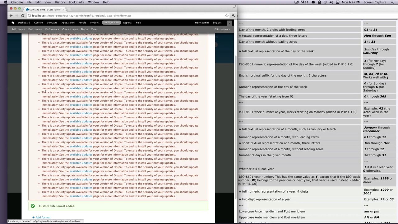 Drupal Tutorials #30 - Creating Date Types & Date Formats