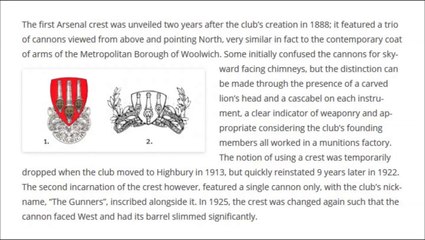 Walid Wasfi Musmar | Development of the Arsenal Crest