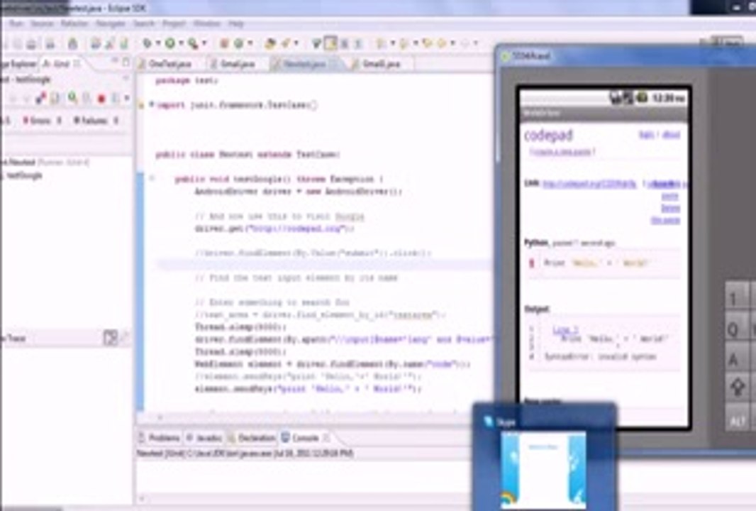 Android webdriver demo[320x240]