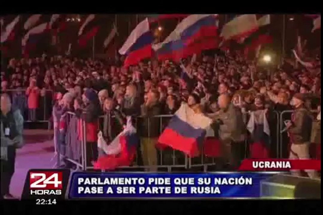 Ucrania: Parlamento crimeo pidió formalmente ser parte de Rusia (1/2)