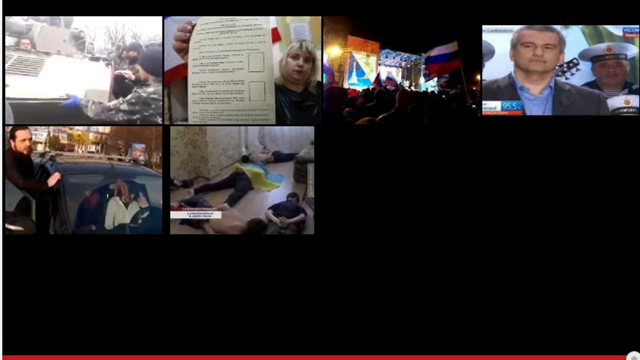 Squadroni fascisti ucraini pestano per strada un ragazzo