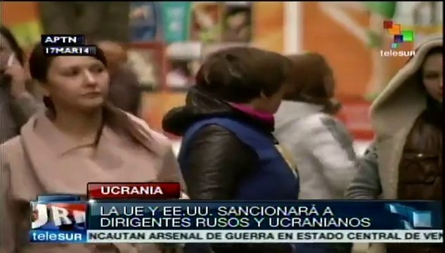 U.E. y EE.UU. aprueban sanciones contra dirigentes rusos y ucranianos