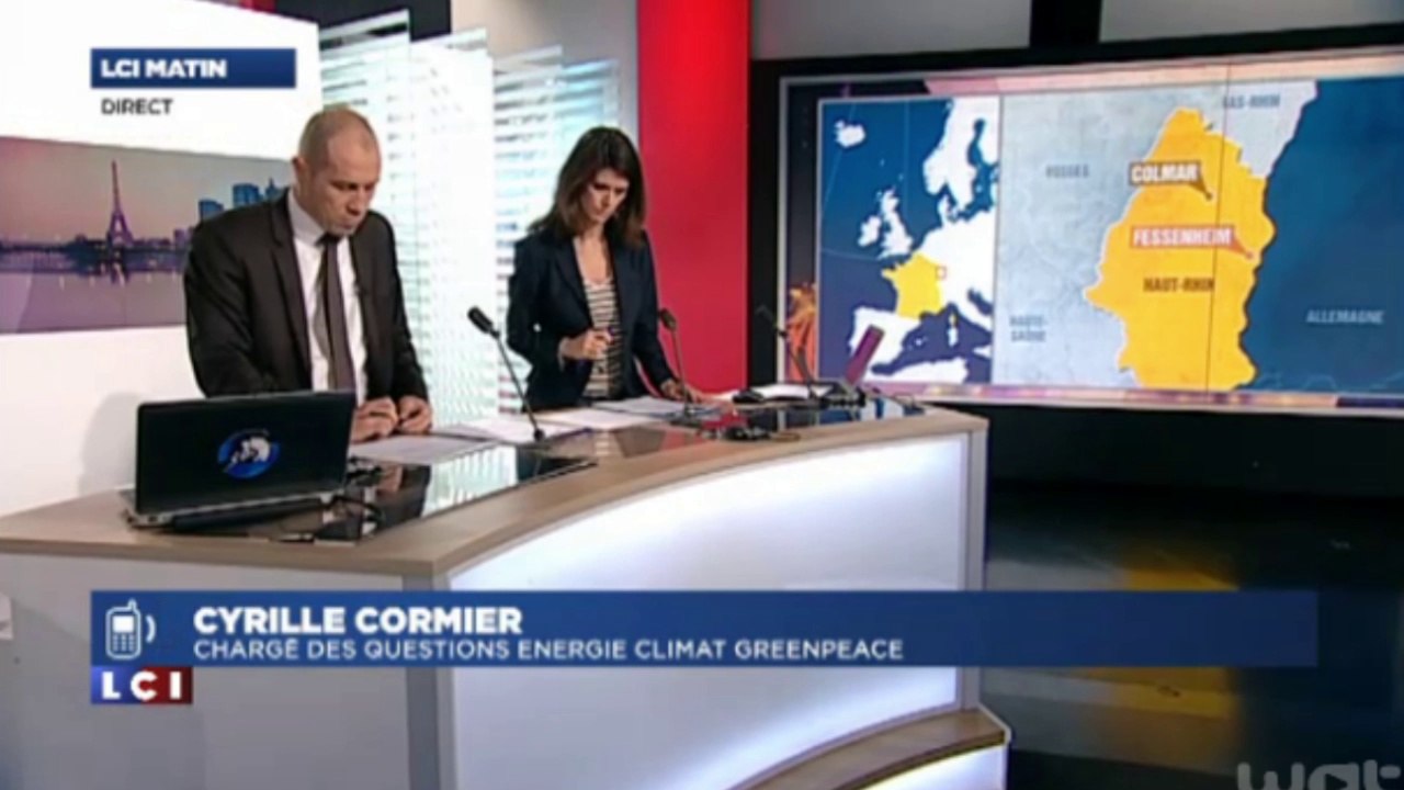 Soixante militants Greenpeace investissent la centrale de Fessenheim