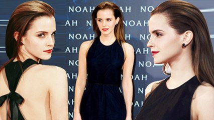 Emma Watson Backless Fashion - NOAH Premiere