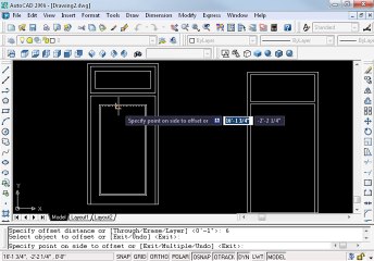 How to make Door in AutoCAD 2d 2 ohd
