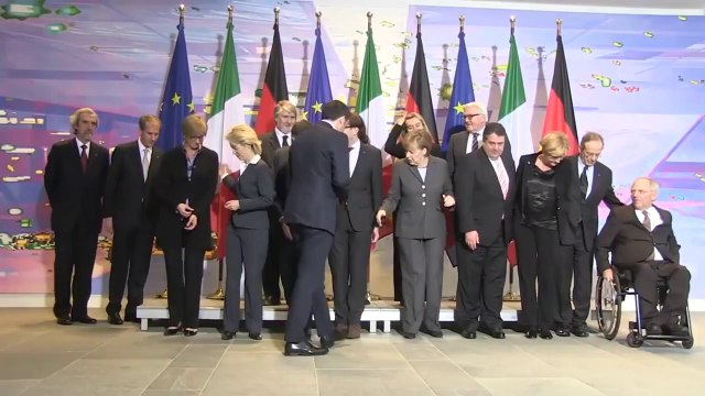 Berlino - Renzi al vertice intergovernativo italo tedesco (17.03.14)