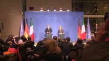 Berlino - Renzi al vertice intergovernativo italo tedesco - Conferenza stampa (17.03.14)