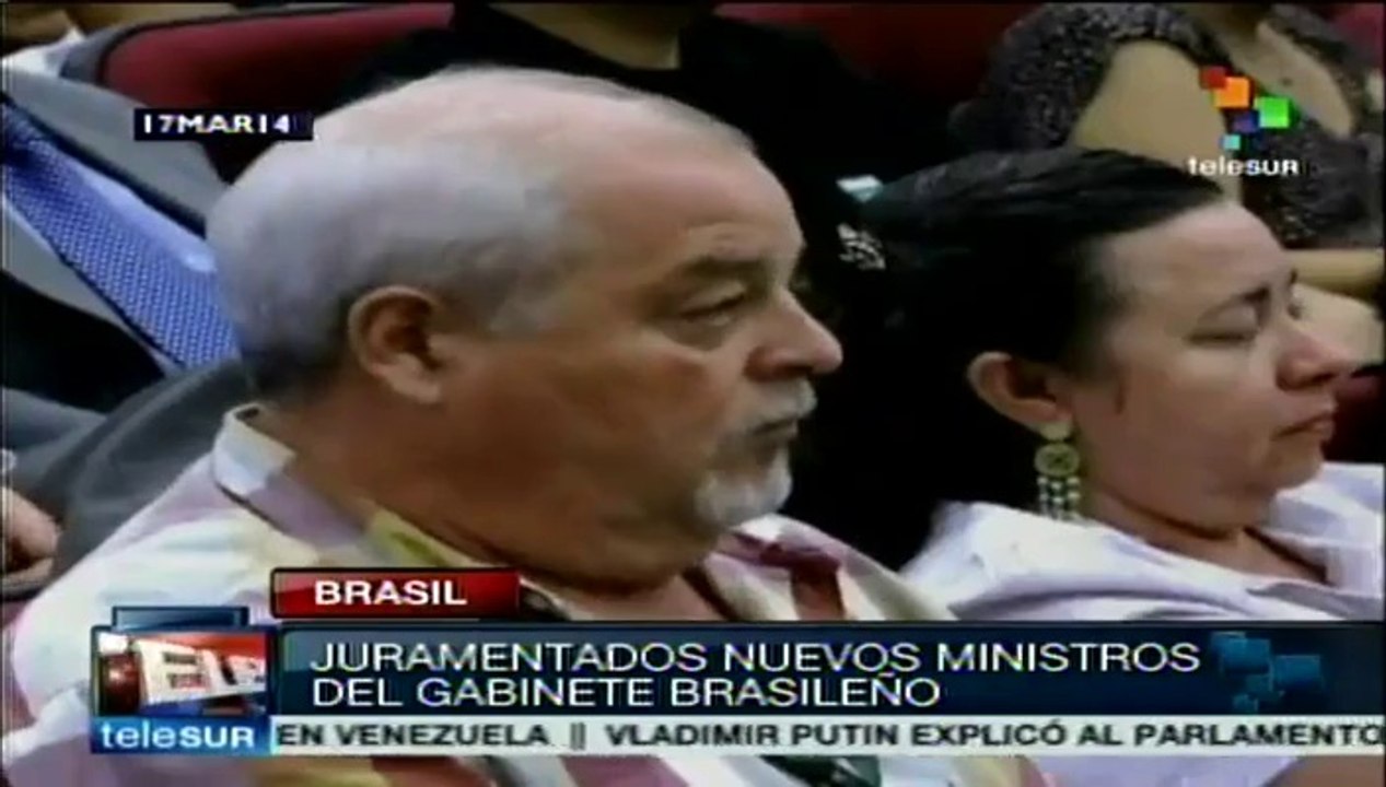 Dilma Rousseff juramentó a seis nuevos ministros de su gabinete